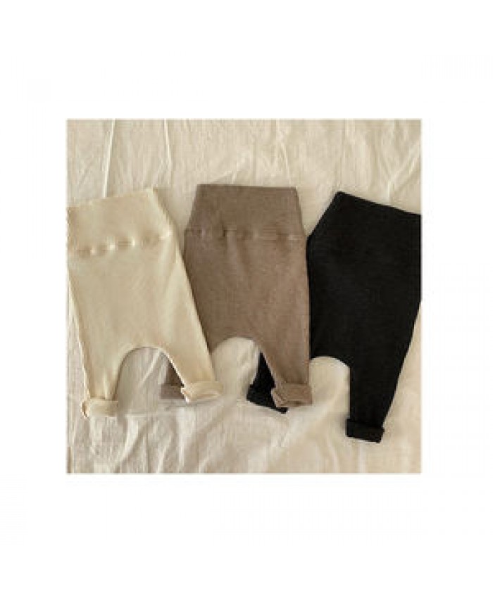 Children Ribbed Pant Clothes Legging Baby Girl Boy High Waist Thread Stretch Warm Leggings Long Pants Kids Clothing Baby Clothes