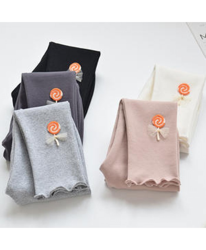 2021 Girls Leggings Spring Kids Pants Cotton Trousers Baby Leggings