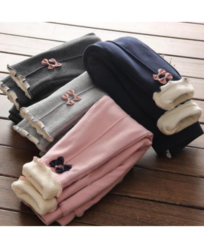 Baby Girls Pants Trousers Velvet Thickening Leggings for Girl Models Children's Baby Warm Outer Wear Pants Girls Leggings 1-7T