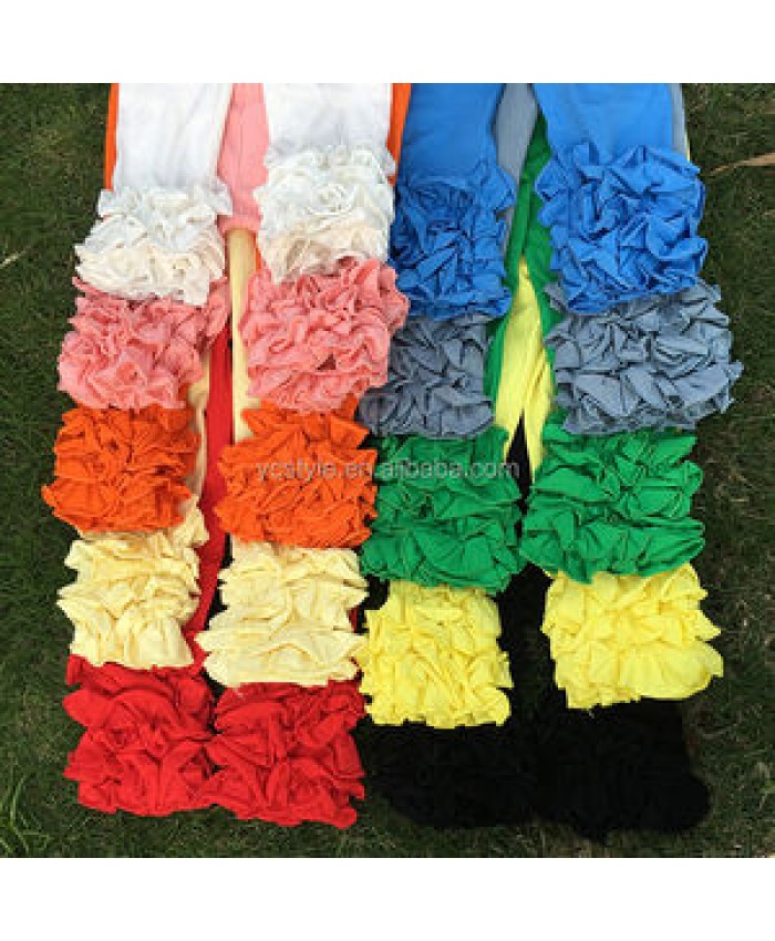 Toddlers girls icing leggings for baby gown thanksgiving ,Wholesale good quality icing ruffle leggings boutique legging pants