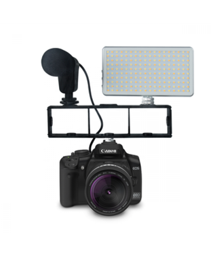 LituFoto Y8 Adjustable Camera Photo Accessory Multi-functional Holder for Camera or Smartphone Shooting or Live Streaming