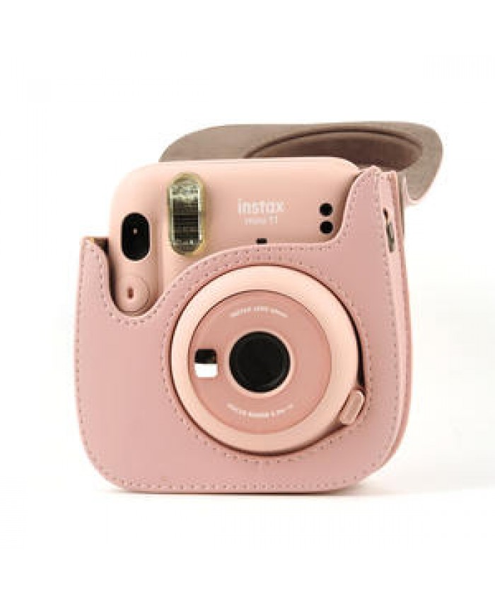 Instant Camera Case Compatible with Instax Mini 11 PU Leather Bag with Pocket and Adjustable Shoulder Strap