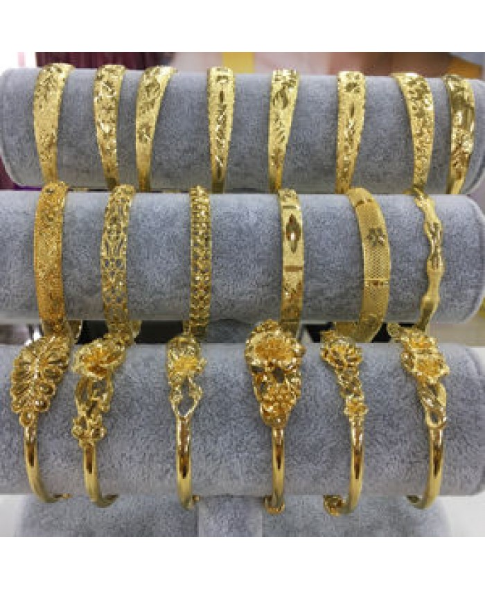 212 xuping jewelry wholesale high quality 24K18K gold-plated luxury fashion exquisite zircon all-match bridal bracelet bangle