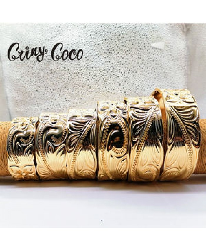 Cring CoCo Gold Plated 14k Polynesian jewelry wholesale Bangles Chian Brown Pearl Hawaiian Bracelets Hawaiian jewelry