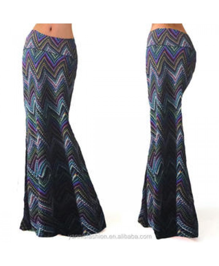 Women Long Skirt Comfortable High Waist Elastic Buttocks Longuette Bohemian Maxi Skirts Casual Vestidos Harajuku Print