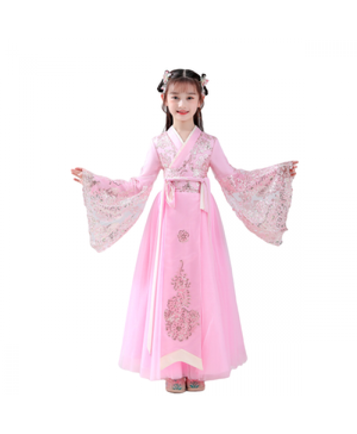 2021 Chinese style children Hanfu longuette Frivolous summer clothes