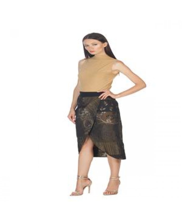 Top quality made in Italy longuette skirt for elegant women and for party, cocktail and wedding