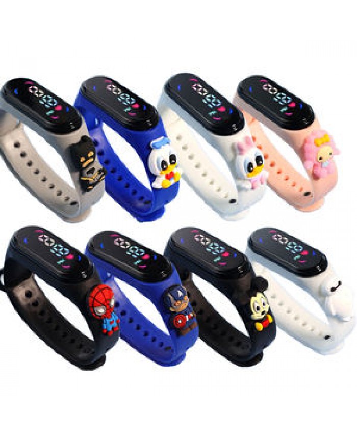JHD Kids Children Watches for Boy Girls LED Digital Watch Fashion Sport Silicone Bracelet Wholesale Watches