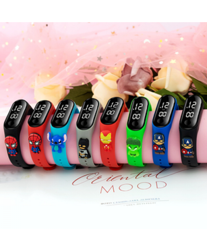 Factory supply animals led watch bracelet kids children mi touch screen new cartoon doll kids watches