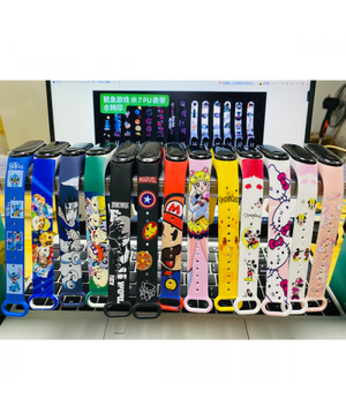 Cartoon Touch Watch Silicone Animation color printing Wrap Bracelet Kids Waterproof Digital Led Watch