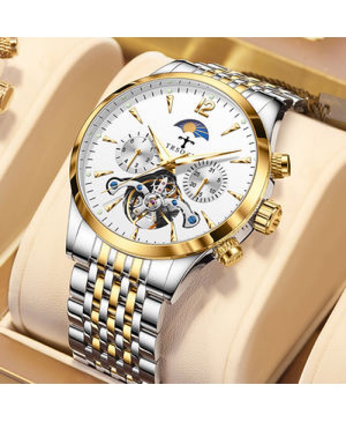 Fashion Brand Watch Mens Wrist Automatic Skeleton Luxury Waterproof Mechanical Watch for Men
