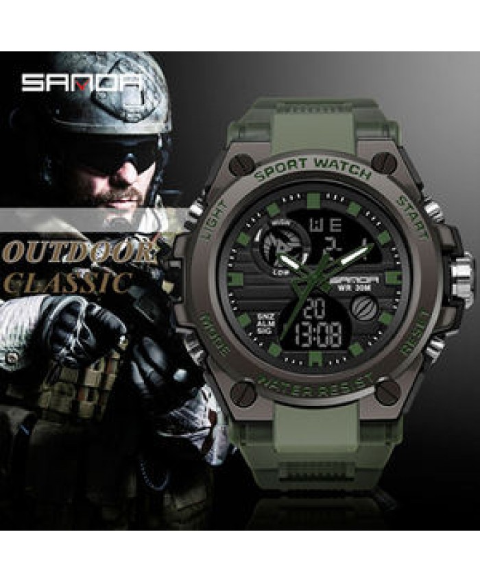 Men Waterproof Watch Fashion Lxxury brand Sports Watch Mens Wrist Analog Digital Watch