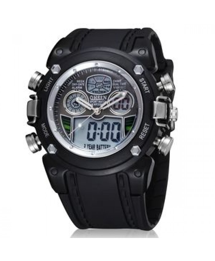 OHSEN AD0721 men Digital & Quartz watch Analog Sport Wristwatch Fashion Waterproof Diving Watch