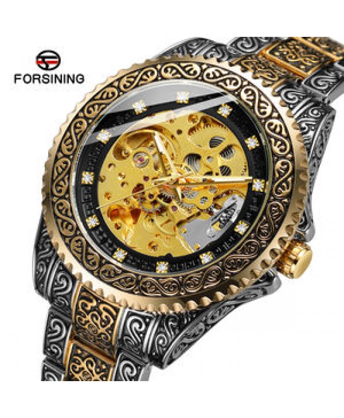 Forsining Popular Design automatic skeleton mechanical watch