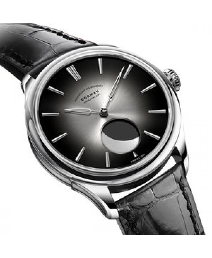 Borman Watches Men Luxury Sun-brushed Dial Moonphase 28800VPH Mechanical Automatic Watch BM3541