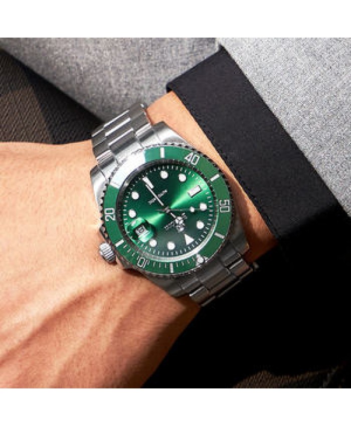 Men's Waterproof Full Stainless Steel Japan Movt Automatic Mechanical Diver Watch