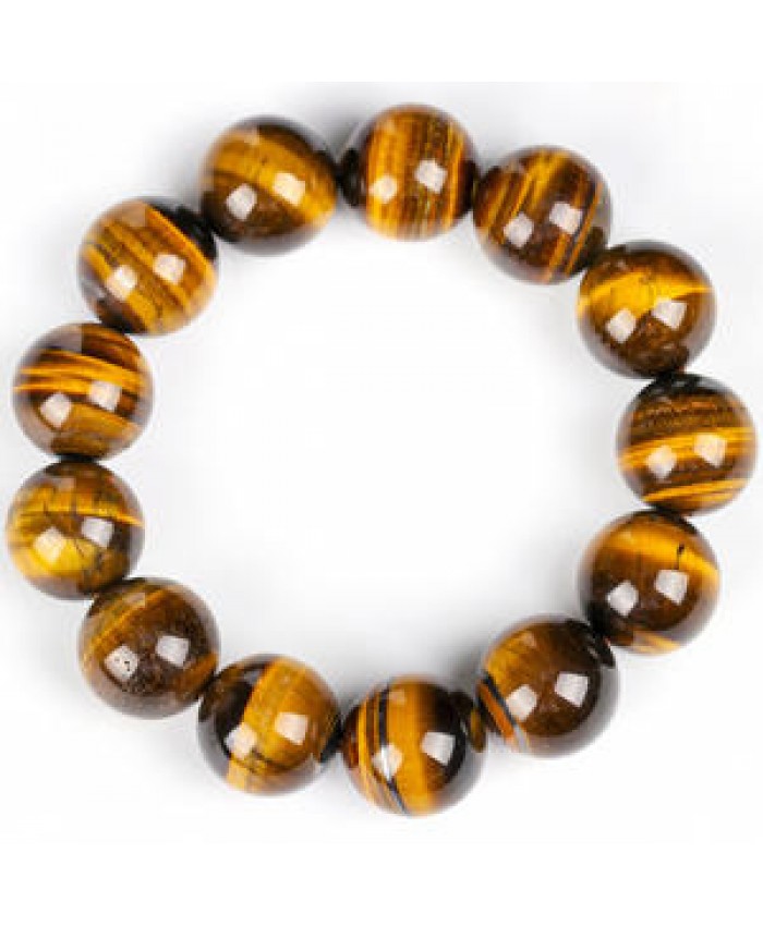 Stone Beads Bracelets Jewelry 6/8/10/12MM Mens Tiger Eye Bracelet