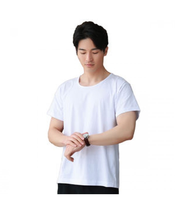 Wholesale Mens 100% Cotton Blank Plain Tshirt Custom High Quality Printed Logo white T Shirts