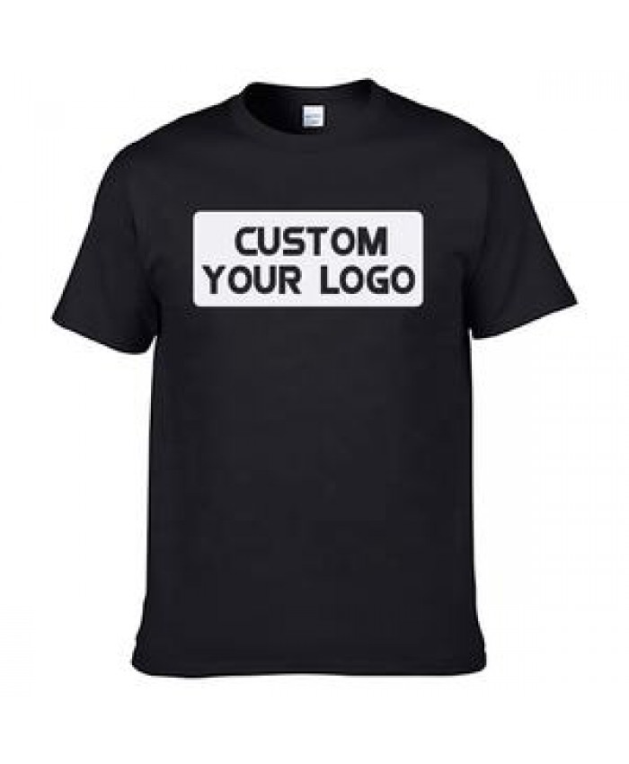 Custom Unisex tshirt High Quality 100% Premium Cotton T-Shirt Customize Printing Logo Men's O-Neck Blank T-Shirt