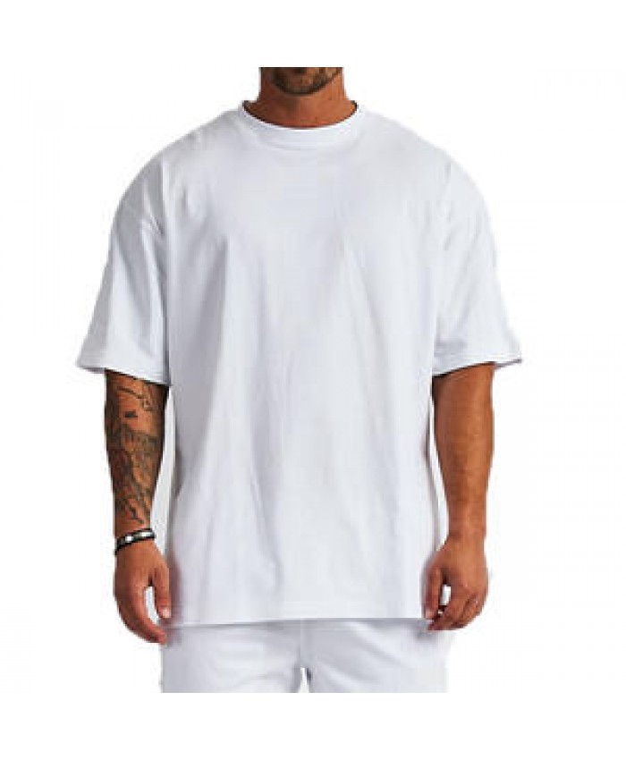 Wholesale Oversized Drop Shoulder T-shirt Mens Blank Heavyweight Cotton Tshirt Custom Printing Men T Shirts