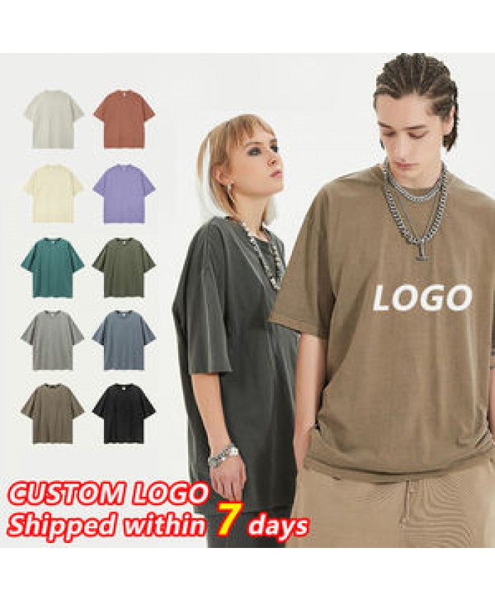 2022 New Design Luxury Quality Custom Printing 100% Cotton Women's Men's Drop Shoulder T-shirt Oversized T shirt