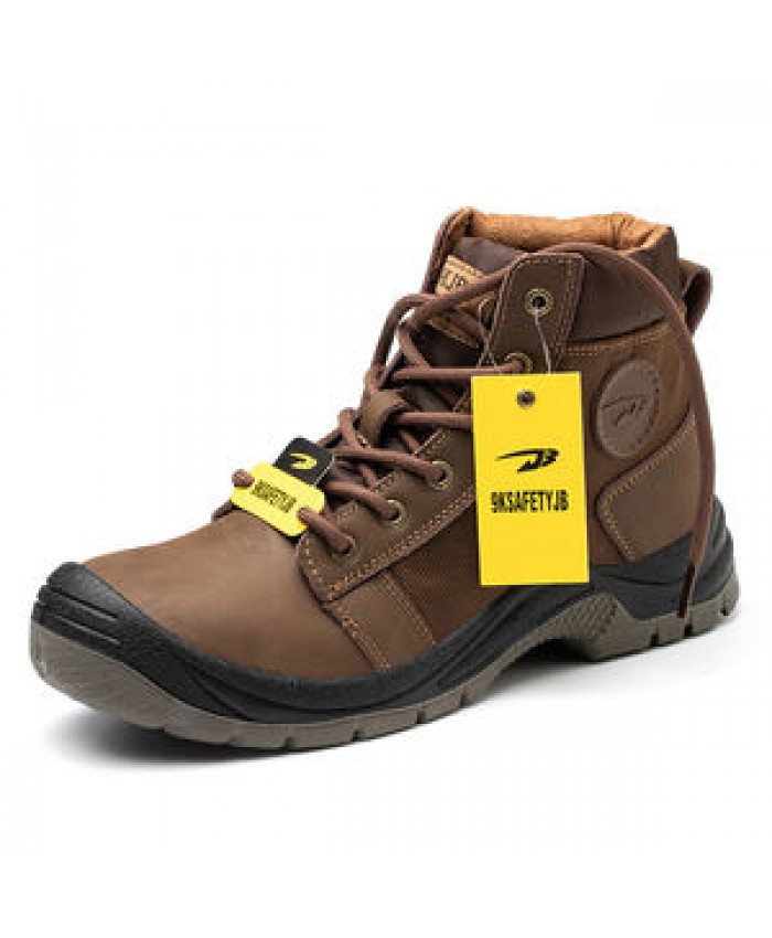 Cowhide breathable wear-resistant labor protection shoes men safety shoes waterproof boots for men work