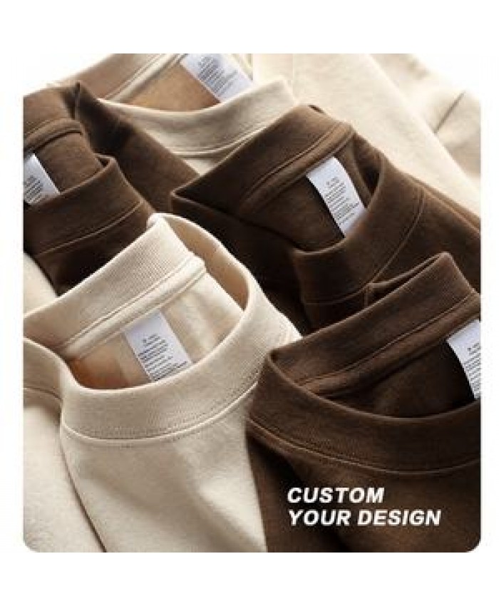 High Quality 100% Cotton Blank Men's T-shirts Heavyweight Oversized Tshirt Printing Custom T Shirt