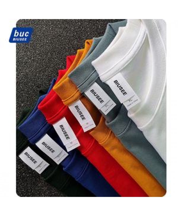 High Quality Cotton Custom T Shirt For Men Blank Heavy Weight Oversized Tshirt Printing Men's T-Shirts