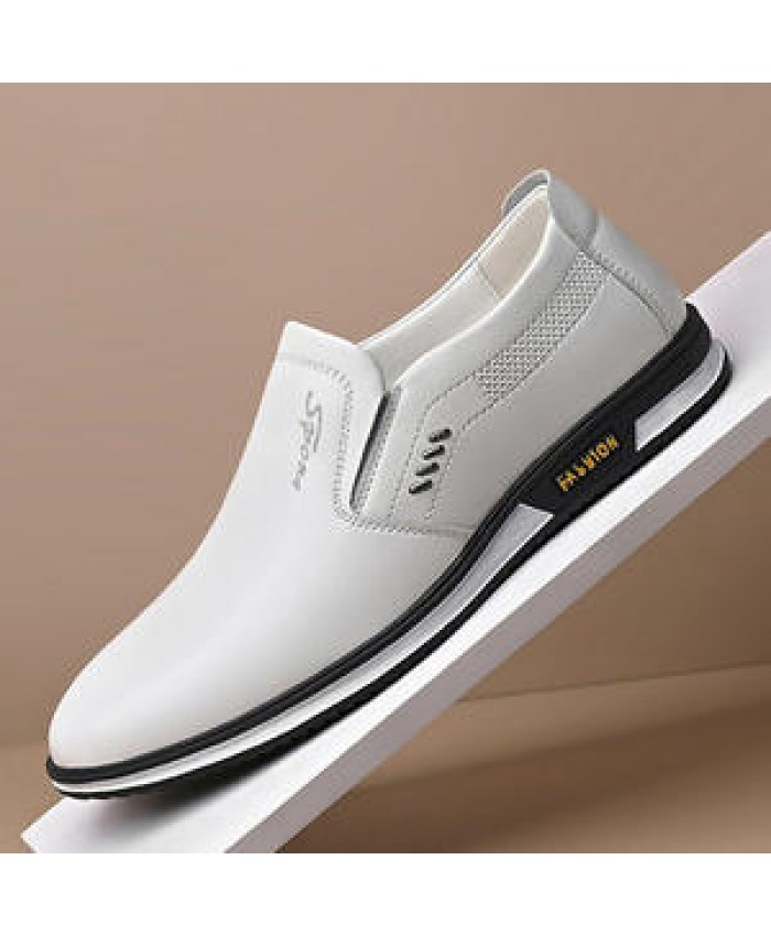 2022 summer new breathable men's casual shoes fashion leather shoes