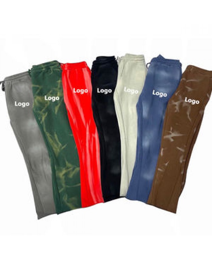 OEM custom flared sweatpants cotton nylon flare track pants men jogger pants flare sweat pants men