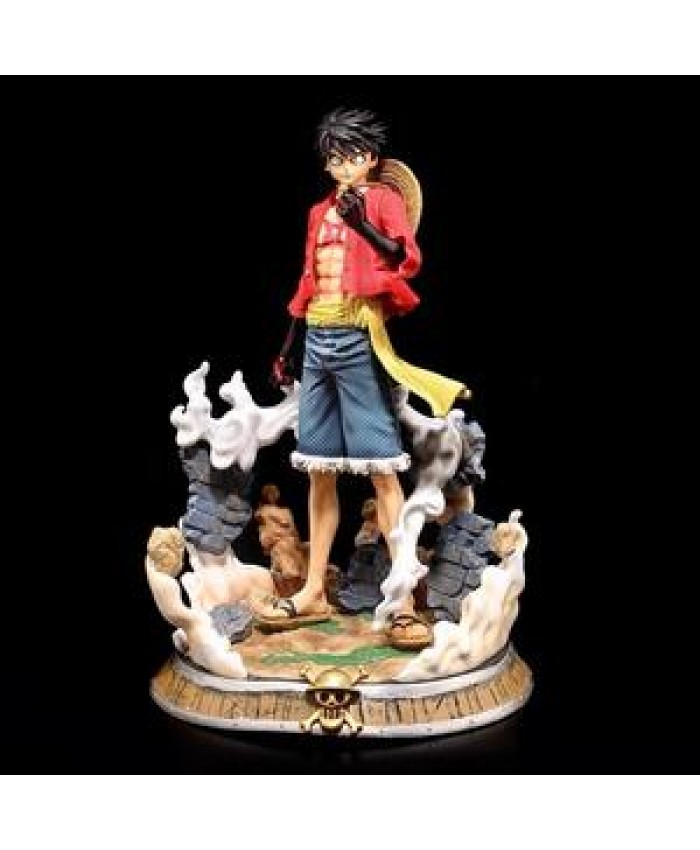 HOT One Piece Figure 34cm Monkey D. Luffy Pvc Resin Action Model Figure Toys Garage Kit Action Figure Gift box Anime Figurine