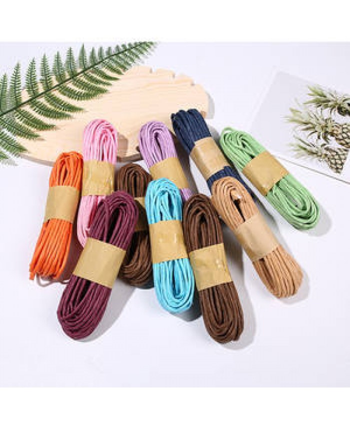 Colorful Natural Jute Twine Colored Gift Cord Twine for DIY Gift Making Flower Arts Crafts