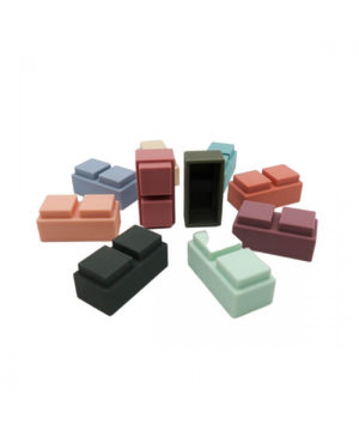 Toy Diy Toys 10 Pcs Educational Stacking Toy Eco Friendly Child DIY Silicone Building Block Toys For Kids