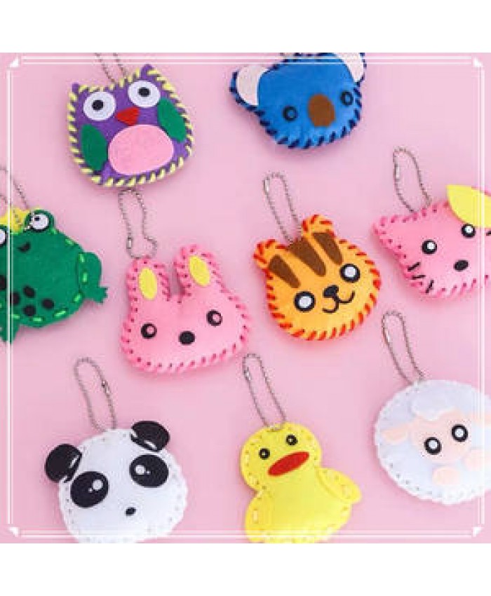 DIY Arts and Crafts Handmade Non-woven Animal Pendant Educational Felt Kit Toys