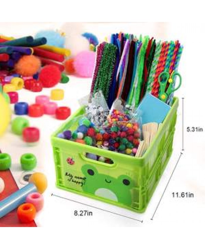 Educational Amazon DIY kids Crafts with Pipe Cleaners DIY Kids Arts Crafts Supplies Kit for Kids Colorful Beads and Pompoms Toy