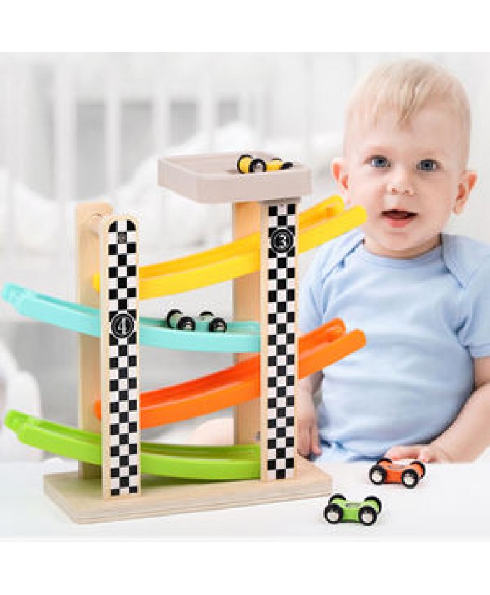 wholesale hot accept best seller Wooden toys Classic Ramp Sliding Car toys for kids Baby & Toddler pretend play preschool toys