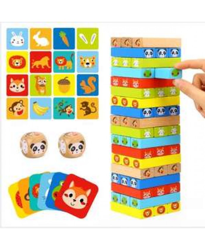Toys Montessori Toys Wooden Stacking Develop Intelligence Games Toys For Kids