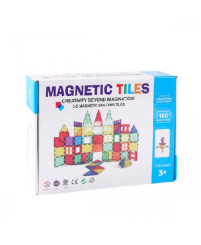 Magnetic Building Blocks 100 120 Pieces Magnet Toys Building Strongest Magnetic Tiles