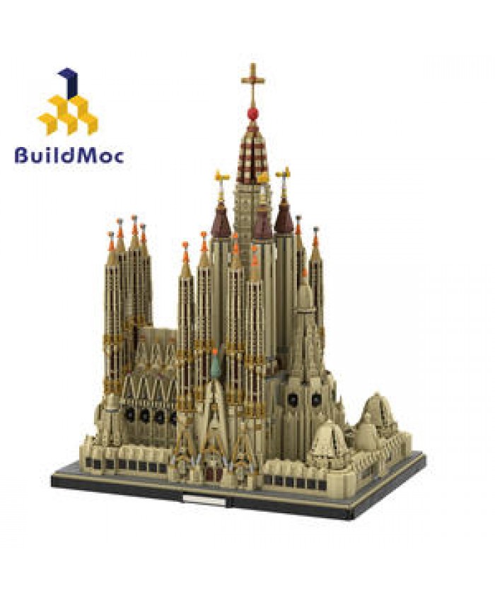 BuildMoc MOC-65795 Sagrada Familia Castle Building Blocks House Kids Toys