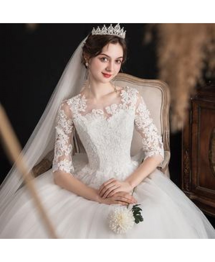 2022 Hot Lace Classic Summer White Luxury Wedding Dress Wedding Bridesmaid Dresses For Women Gowns