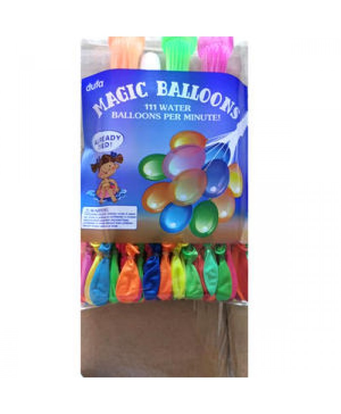 WHY226 Summer Water Balloons Quick Fill Self Sealing 111pcs Fast Auto Filling Water Balloons Big Size 37pcs Bunch
