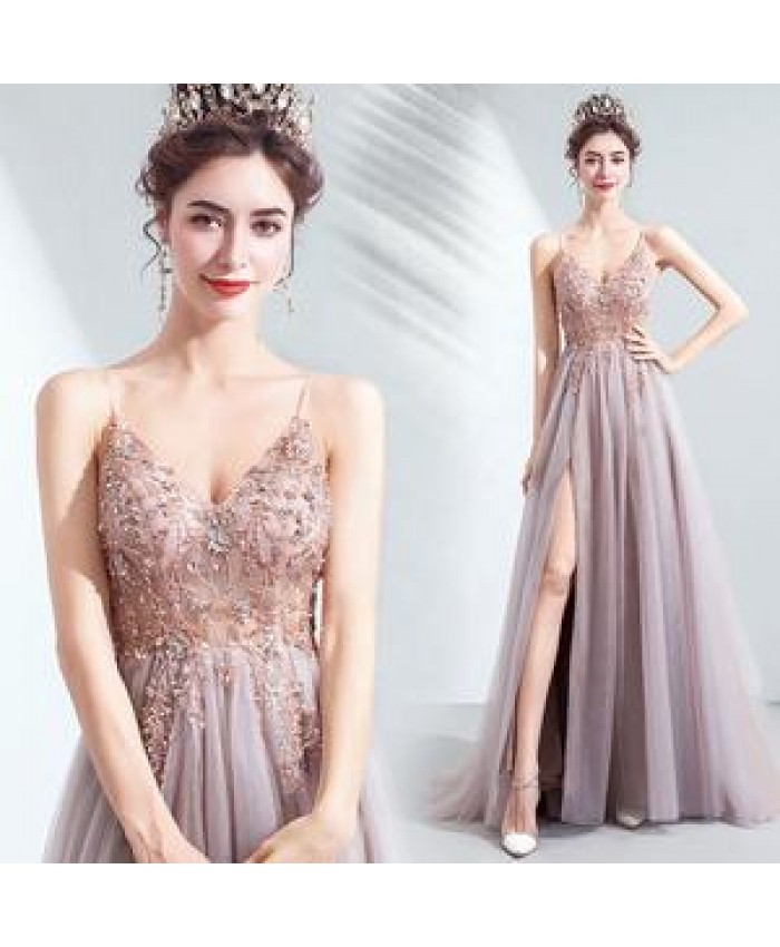 JBeiL Sexy One Shoulder Brand Dress Sequins V-neck Long Sleeve Split Sexy Celebrity Party Slash Neck Maxi Evening Dress Vestidos