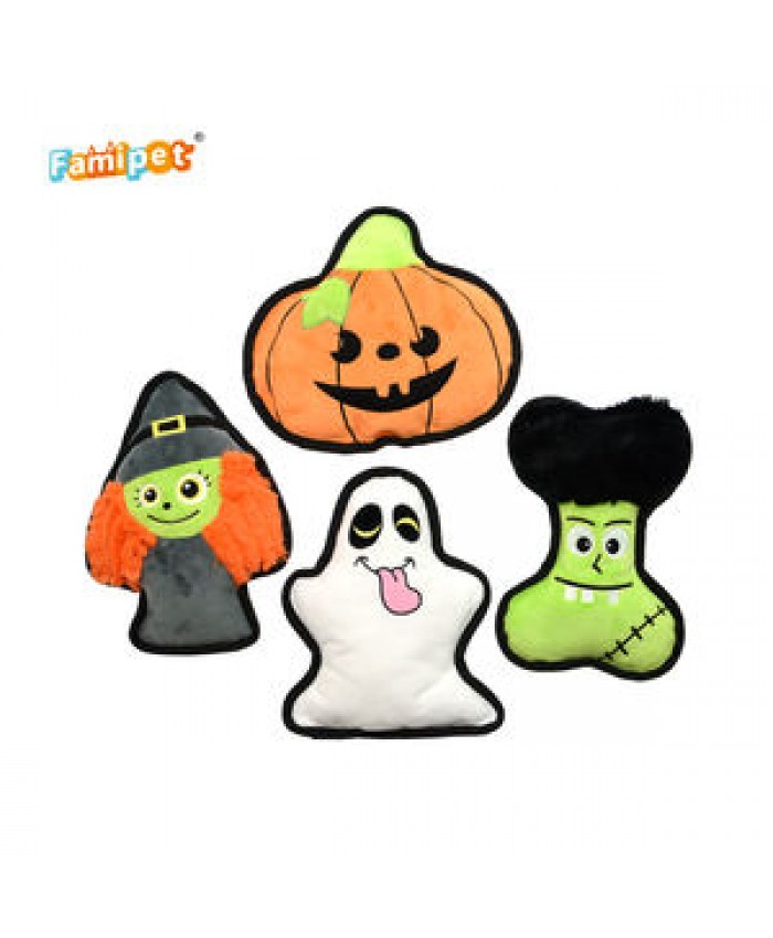 Toy Toys Famipet Custom New Halloween Series Stuffed Soft Plush Dog Toy Pet Squeaky Toys For Dogs