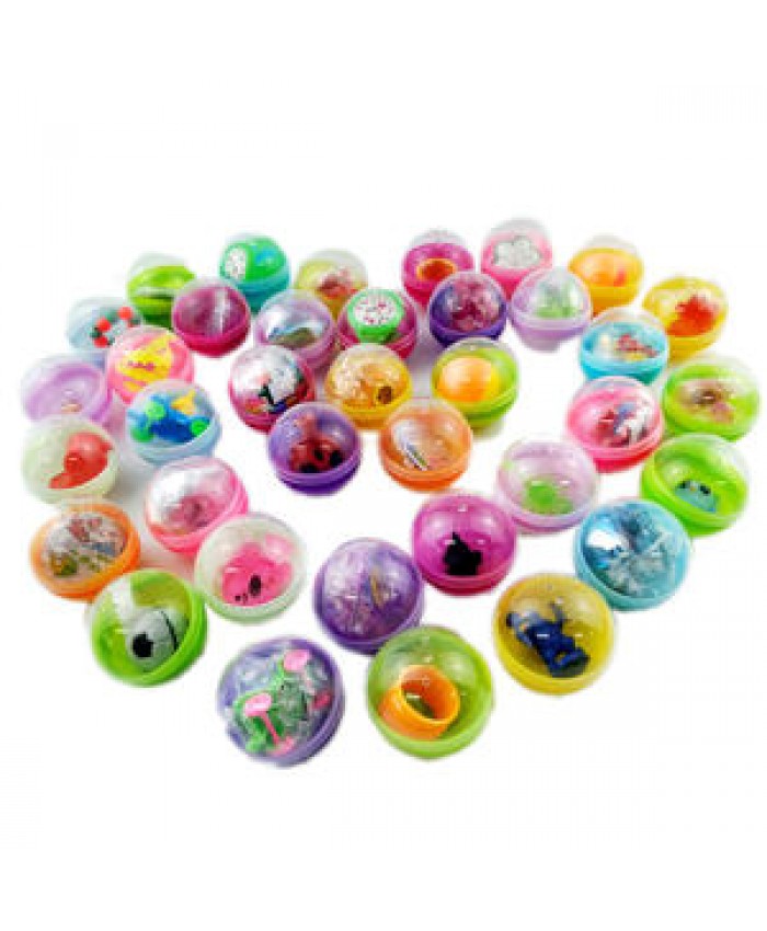 Wholesale 45mm Random Style Round surprise egg toy gashapon plastic small toys capsule for kids