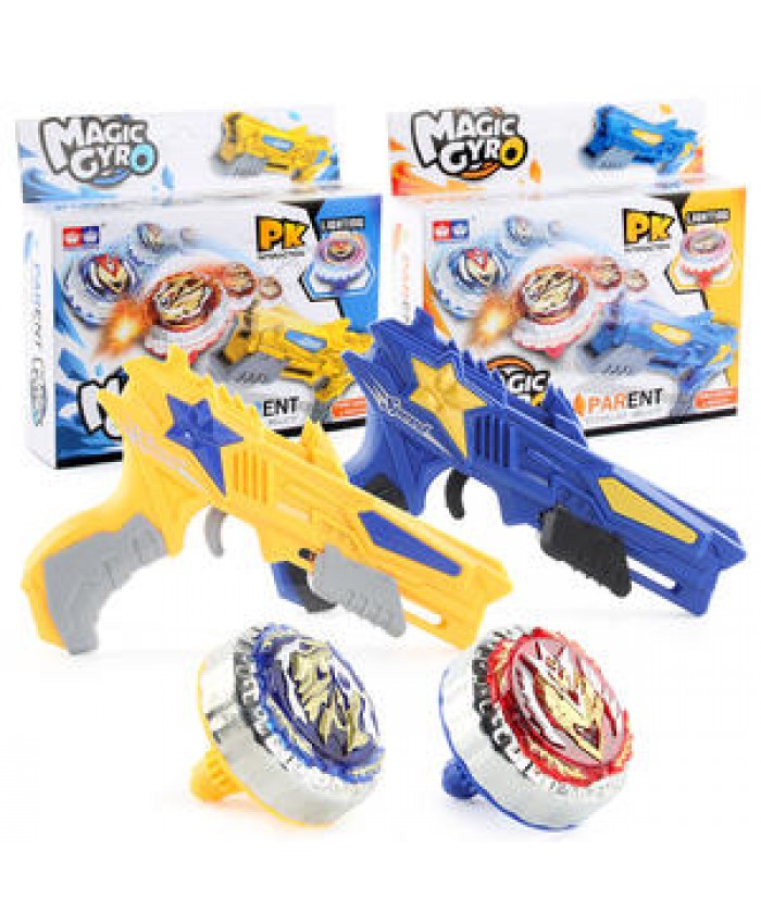 F6001 Metal Battle Spinning Top Fidget Spinners Gun Launcher Classic Toy for kids