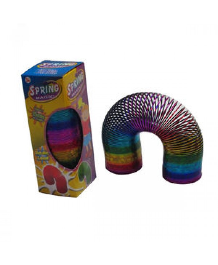Giant Classic Novelty Plastic Magic Spring Slinkys Toy Rainbow Coil Spring Toy