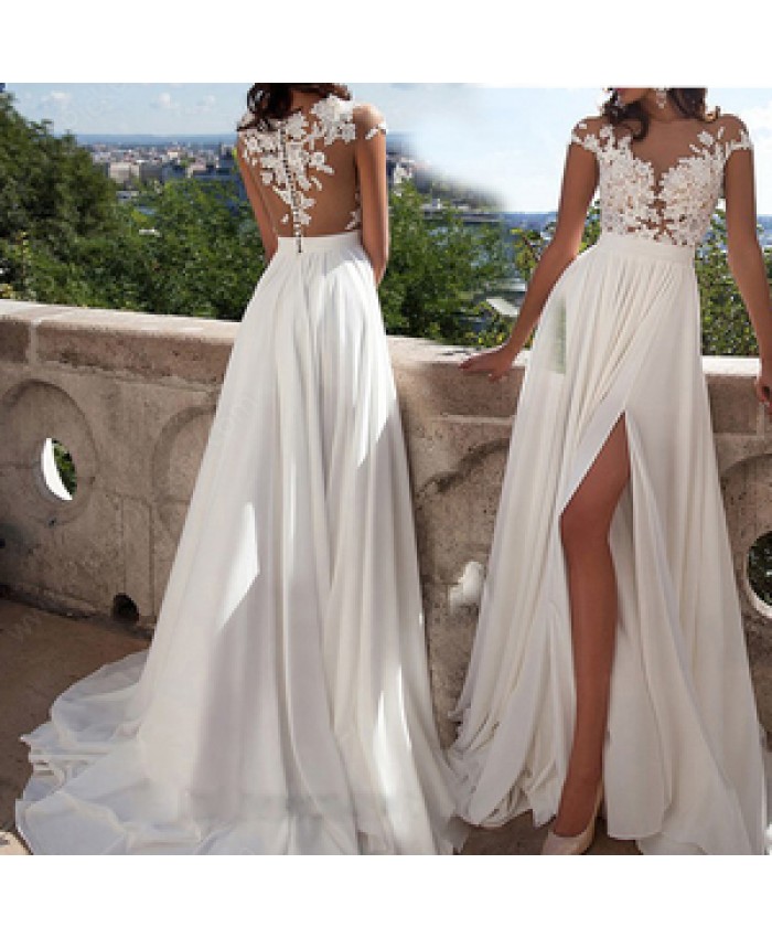 Glitter Wedding Dresses Puff Sleeve Appliques Lace 3D Flowers off Shoulder Tulle Boho Bride Gown 2021 vestidos de novia