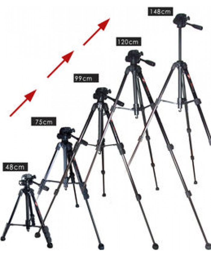 YuSen 3 Way Portable Best Travel Video Camera Photo & Accessories Tripod Laptops Tripod Stand for DSLR Camcorder Shooting