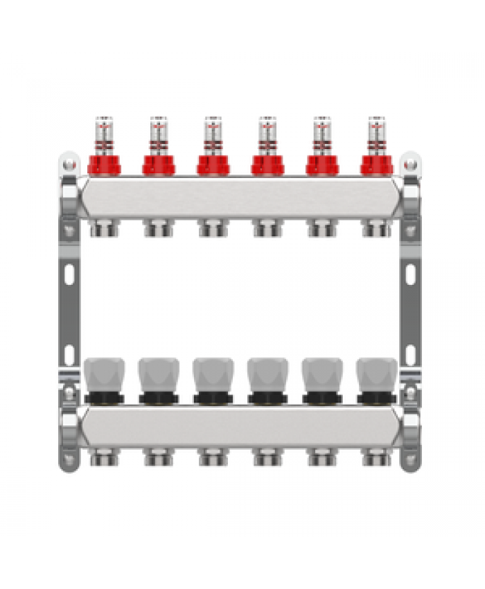 Parts Flowmeter Stainless Steel Manifold Under Floor Water Heating System Underfloor Heating System Parts