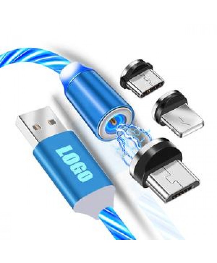 Wik 3in1 luminous charger led magnet usb Commonly Used Accessories & Parts 3 in 1 magnetic charging cable